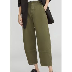 Everlane Barrel Pants - Dark Moss, Size 4
